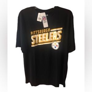 NWT NFL Team Apparel STEELERS black T-shirt, Size L